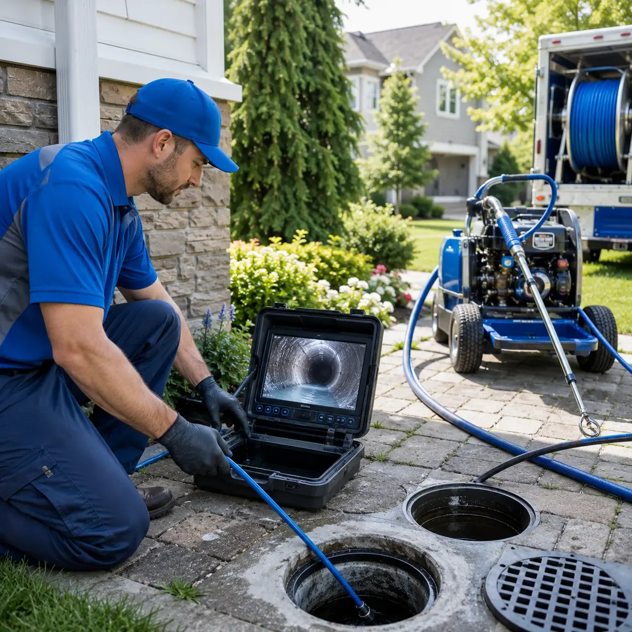 Outdoor drain cleaning professionals serving Montgomery, MI